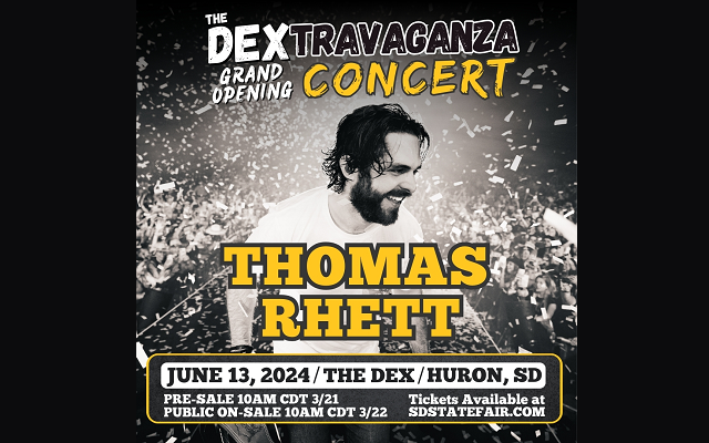 Thomas Rhett To Play DEXtravaganza